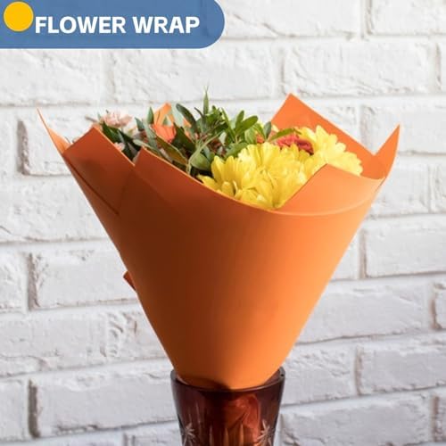Orange Wrapping Paper,15"x900" Art Craft Kraft Paper Roll Bulletin Board