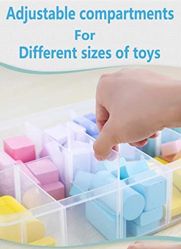 Sooyee 6 Layers Stackable Storage Container 60 Adjustable Compartments