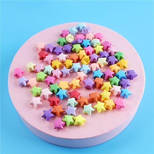 1080 Sheets Origami Star Paper 6 Macaron Color Strips Double Sided Lucky Star Decoration Folding Paper for DIY Hand Art Supplies (macaron-1080 sheets)
