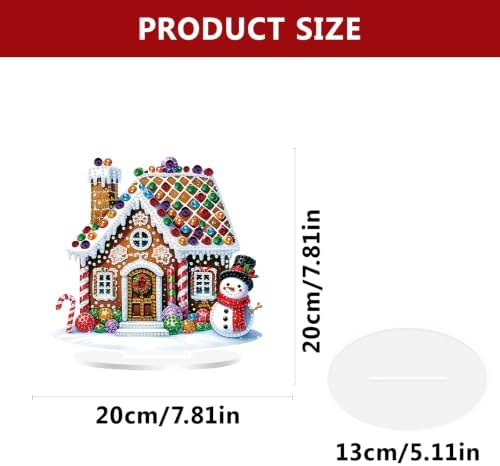 ARPADAMO Christmas Diamond Art Kits for Adults,Candy House Diamond Painting
