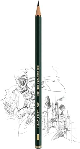 Faber-Castell 9000 Graphite Pencils Art Set In Slimflexi Case (8B-2H, 12pcs)