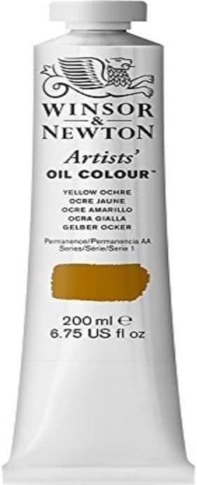Winsor & Newton Artists' Oil Paint, 200ml Tube, Yellow Ochre