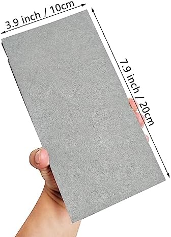 Jtnohx Self Adhesive Felt Sheets Adhesive Backed Felt Fabric Grey 4"x8"