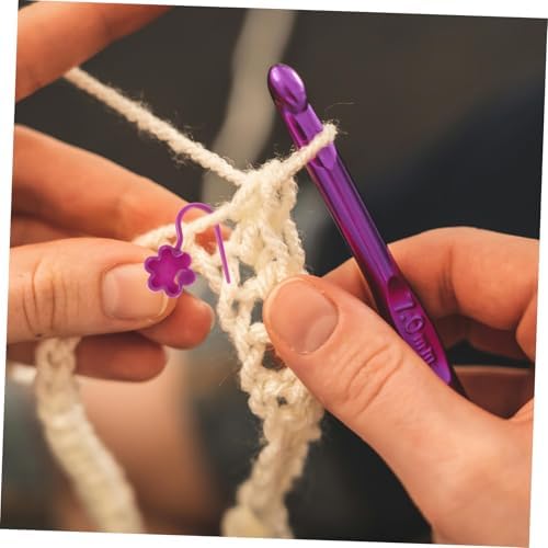Tofficu Knitting Tool Set Crochet Accessories Kit Knitting Needles Stitch Fixer Set Yarn Markers Needle Guards for DIY Projects