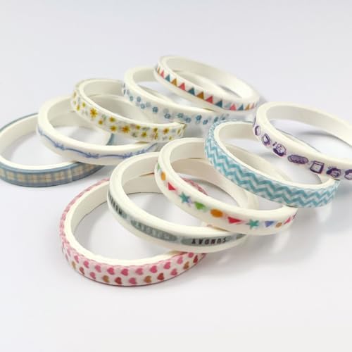 20 Rolls Washi Tape Set,Floral Washi Tape for Journaling, Assorted Sizes (Floral A)