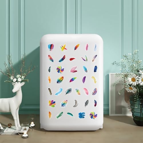 50 Pcs Feather Stickers Waterproof Graffiti for Scrapbooking