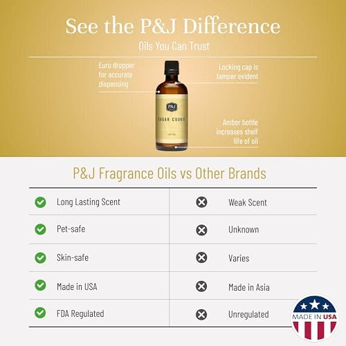 P&J Fragrance Oil - Sugar Cookie Scent, 100ml