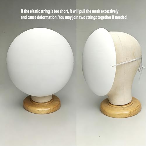 Plastic Craft Mask White Blank DIY Mask Base