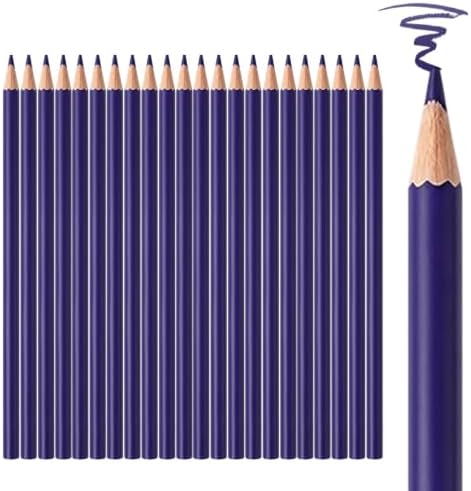 24 PCS Purple Colored Pencils, Pre-sharpened Professional Wooden Art Pencils Set for Artists Painting | Premium Drawing Sketching Supplies