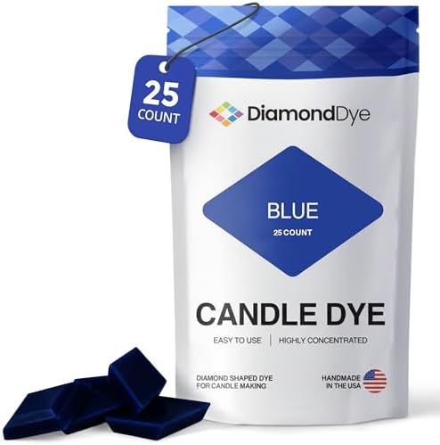 Blue Candle Dye Chips, Soy & Paraffin Candle Making, 25 Pack