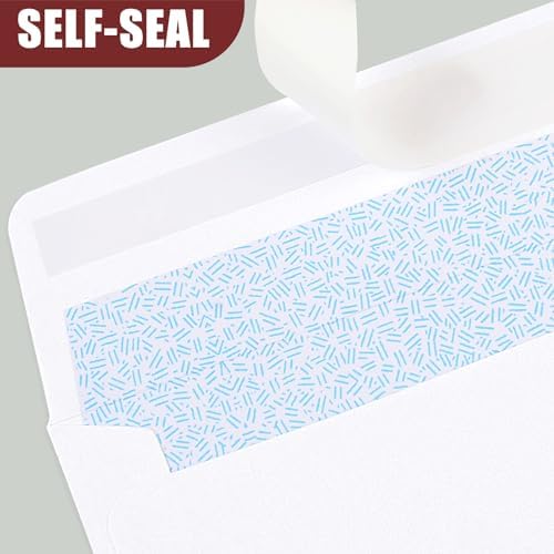 Joyberg 216 Packs #10 Envelopes, Business Envelopes, Envelopes Self Seal, Security Envelopes, Peel and Seal Closure, Size 4-1/8 X 9-1/2 Inches, White, 26LB