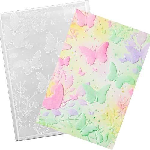 1 Pcs Geiseralie Embossing Folders for Card Making,Butterfly Style