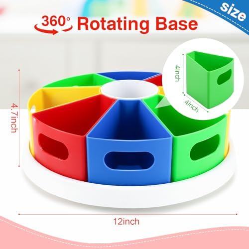 MeCids Rotating Desk Organizer Kids Art Supply Storage and Organization