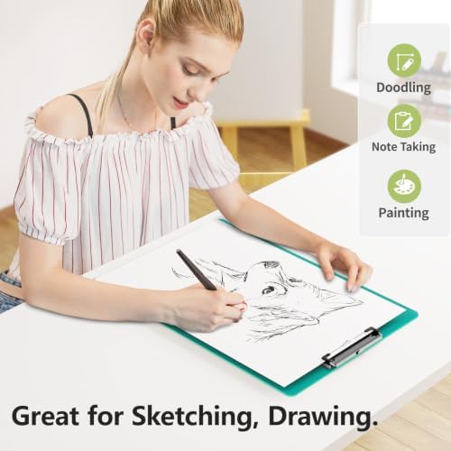 Extra Large Clipboard, 11 x 17 Green Plastic Drawing Board