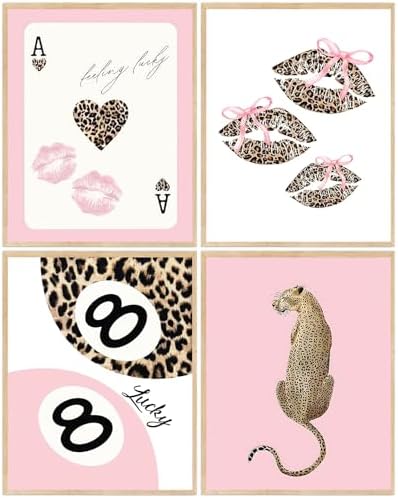 4Pack Leopard Diamond Art Kits for Adult, Diamond Painting Kit for Beginner