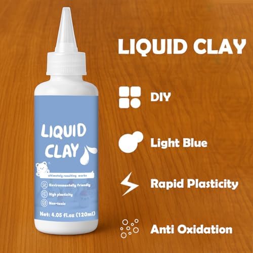 INNOVAYOU 120ml White Liquid Polymer Oven-Bake Clay, Baking Molding