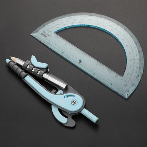 Mr. Pen- Geometry Compass and Protractor Set, 6 Inch Compass