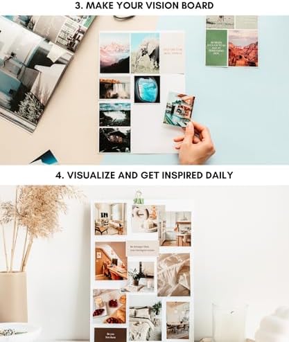 Lamare Vision Board Book -1000+ Images, Vision Board Supplies for Women
