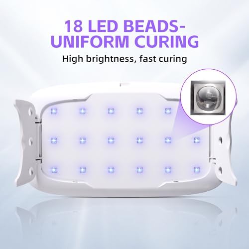 LET'S RESIN Upgraded UV Light for Resin, Large Size Portable UV Resin Light, Fast Curing&Portable UV Lamp, Jewelry Making Supplies for Resina UV, DIY Craft, Decor (Pack of 2)