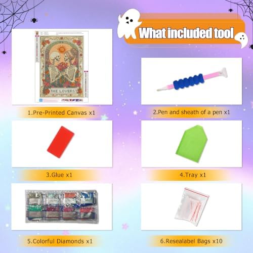 Vesmiral Tarot Diamond Art Kits for Adults 12x16 Inch