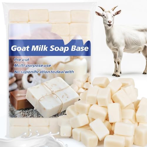Sukh 15oz Goat Milk Soap Base - Natural Pre-Cut Melt and Pour Soap Base