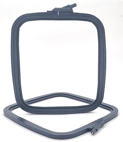 Nurge Square Embroidery Hoop - Plastic Cross Stitch Frame for Needlepoint & Embroidery - Adjustable Craft Hoop - Anthracite - No:3 (Medium)