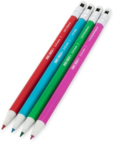 June Gold 36 Colored 2.0 mm Mechanical Pencils with 36 Unique Color Leads