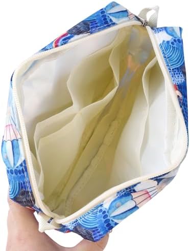 Multiple Pockets Portfolio Organizer with Zippered,Storage Pencil Pouch Bag