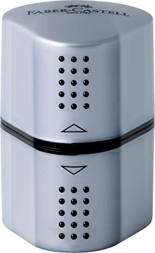Faber-Castell Grip Trio Pencil Sharpener: Silver