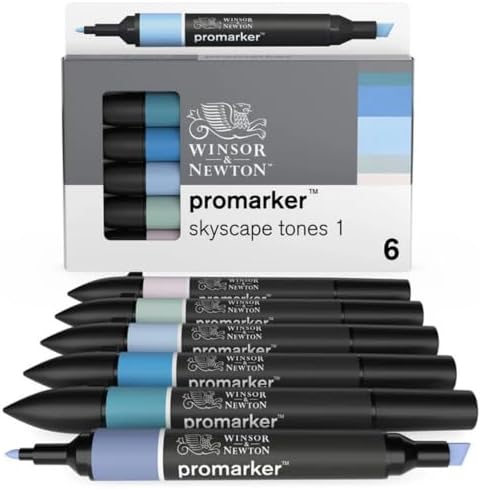 Winsor & Newton ProMarker Set, 6 Count, Skyscape