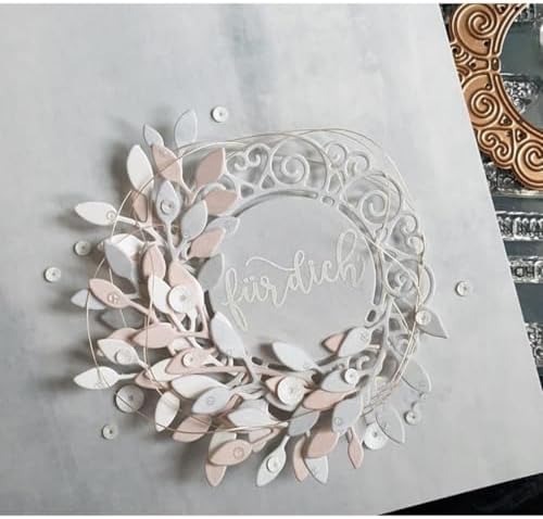 Cutting Dies Metal Stencils Scrapbooking Tools DIY Embossing Template for Paper Card Making Album Arts Crafts Supplies (Branches-15.4x10.3cm)