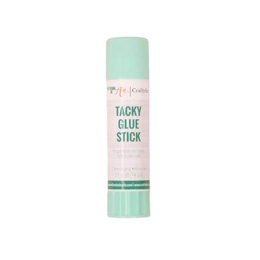 Craftelier - Tacky Glue Stick | Multipurpose Extra Strong Glue Stick for Scrapbooking and Other Craft Projects | Non-Toxic | Transparent, Flexible and Resistant Drying - Quantity 21 gr (0.046 lb).