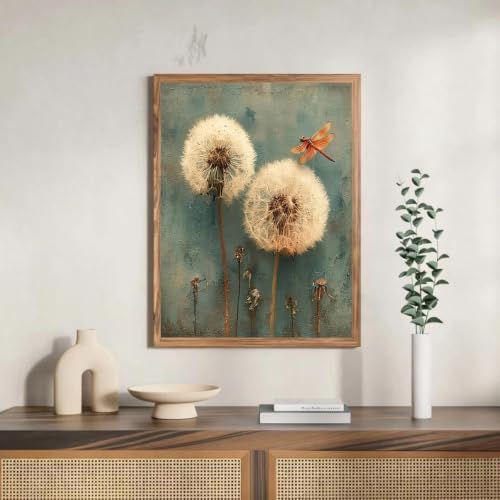 WNPOKN Dandelion Diamond Art Kits for Adults 12 x 16inch