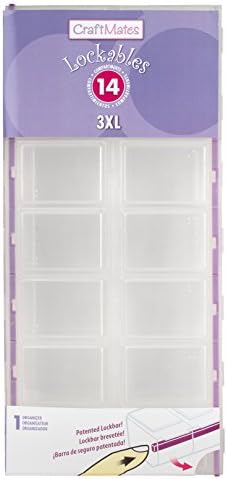 Craft Mates Craft & Sewing Supplies Organizer, 14 Locking Compartments, 3XL