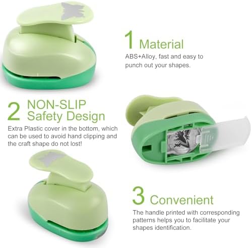 UCEC Butterfly Hole Punch, 1" Craft Punch for Paper Crafting Scrapbooking