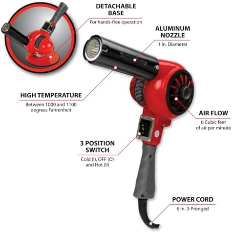 Performance Tool W50078 1600-Watt Professional Heavy Duty Heat Gun