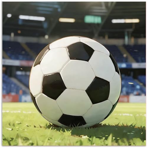 CRZMODE Soccer Paint by Numbers Kit for Adults, Soccer Paint by Numbers for Adults, Acrylic Painting Crafts for Home Decor Gift (16x16inch)