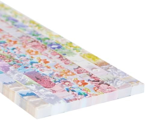 Star Origami Paper, DIY Origami Paper Star Strips (Floral Print540 sheets)