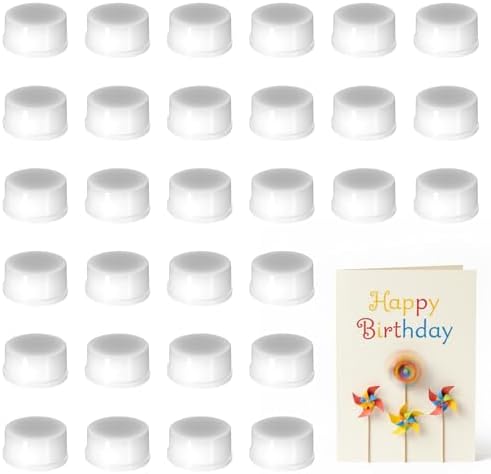 30 Pcs Mini Rotating Bearings, DIY Rotating Base, 360°Rotation Smooth Spin for Handmade Crafts Paper Cards Scrapbooking Greeting Cards Jewelry Making Nail Decoration