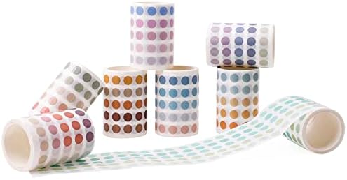 9000+ Washi Dot Stickers 5/16" 8 Rolls for Planners