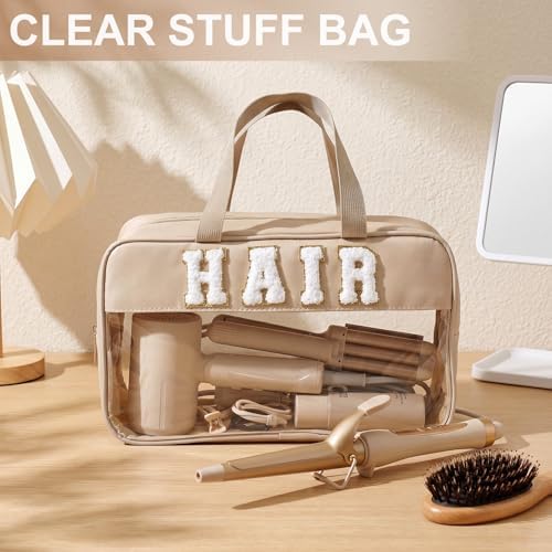 Pinkunn Hair Tool Travel Bag Tools Large Travel Case, Camel