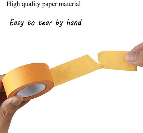 Colored Masking Tape, Colored Painters Tape for Arts & Crafts, Labeling or Coding - Art Supplies for Kids - 6 Different Color Rolls - Masking Tape 1 Inch x 13 Yards (2.4cm X 12m)
