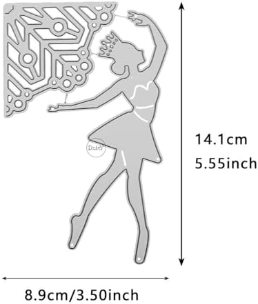 Ballet Woman Hollowout Lace Metal Cutting Dies for Card Making