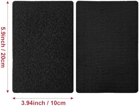 4x6 inch Hook and Loop Strips with Adhesive, Nylon Heavy Duty Hook and Loop Tape, Excellent Grip, Interlocking Tape,for Sewing, Crafting,DIY,Wall Adhesive Strips - 6 Sets