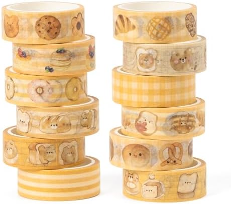 Bakery Bless Washi Tape Easy Hand-Tear No Scissors for Journals