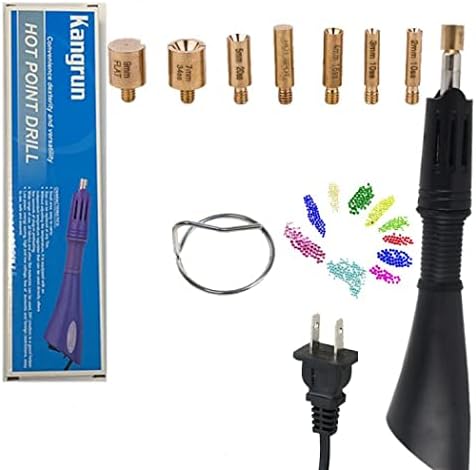 7-in-1 Hotfix Applicator DIY Bedazzler Kit with Tip Sizes and Support Stand