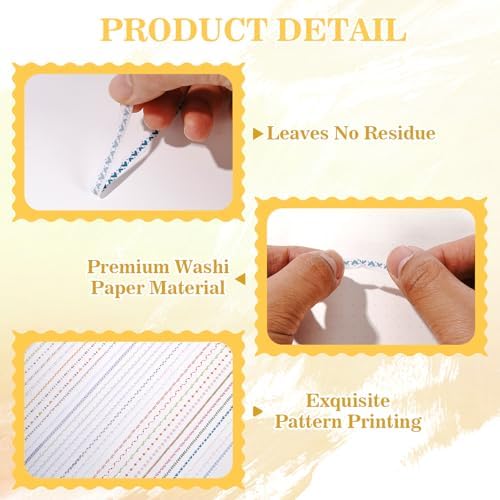 EORTA 30 Rolls Floral Washi Tapes Set, Slim 5mm Plant Masking Tape, Decorative Geometric Sticker for Detailed Scrapbooking, Arts, Wrapping, Journaling, Planner, DIY Craft, Fresh Botanical & Geometric