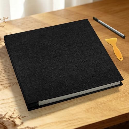 Large Photo Album Self Adhesive Scrapbook, 30 Sheets/ 60 Pages Photo Book for 4x6, 5x7, 8x10 Pictures, DIY Album for Birthday Gifts for Women Mom Wedding Baby Family Travel