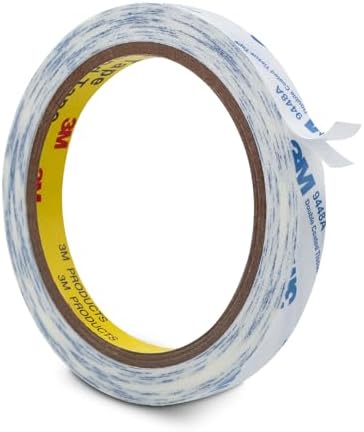 3M Double Coated Tissue Tape 9448A 0.39”x 32.8 Ft 1 Pack for Crafts
