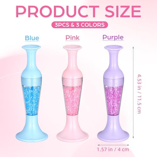 VILLCASE 3pcs Diamond Art Pens, Flower Pot Shaped Diamond Art Painting Tools, Manual Point Drill Pen Bead Dot Tools for DIY Mobile Phone Kits and Nail Accessories (Non-Automatic)